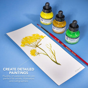 Silver Imit, 29.5ml Bottle (Daler-Rowney Aquafine Watercolour Ink)