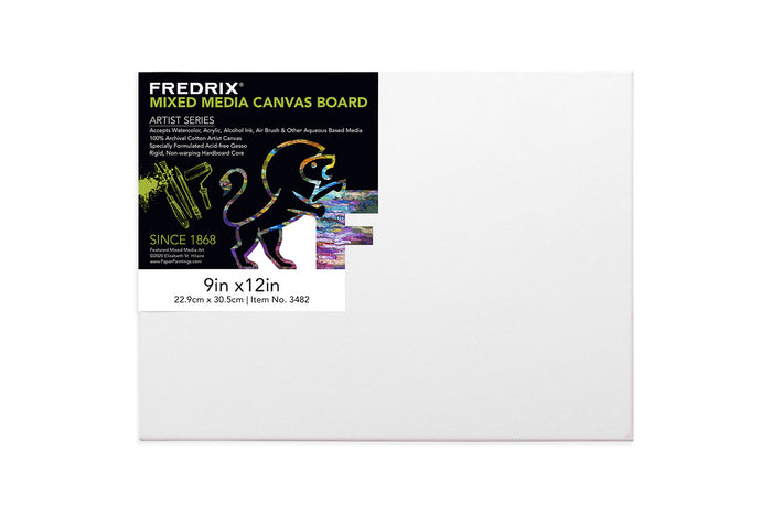 9"X12" ARTIST MIXED MEDIA Archival Canvas Board (FREDRIX)