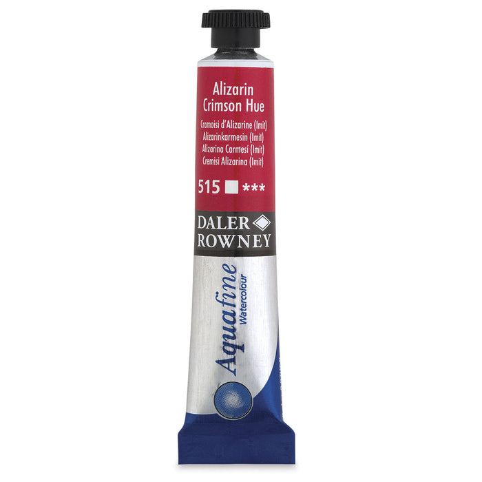 Alizarin Crimson Hue, 8ml Tube (Daler-Rowney Aquafine Watercolour)