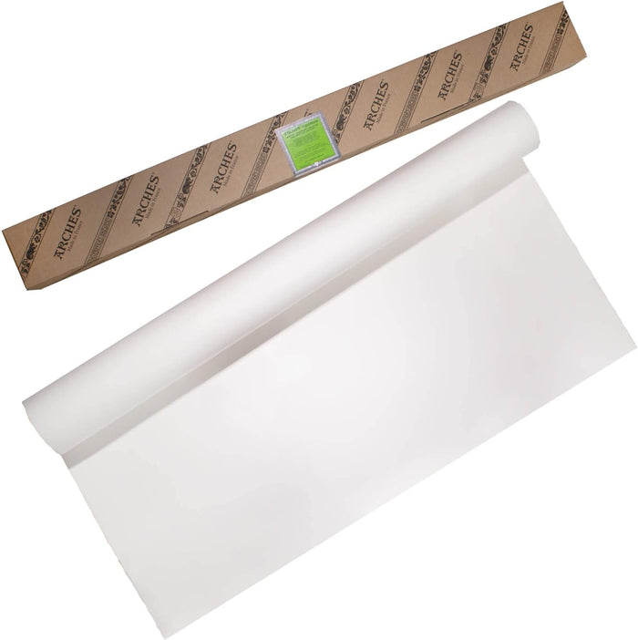 ARCHES® Aquarelle Watercolor Paper, 44"x10yd Roll, Natural White, Hot Press, 140 lbs (Arches)