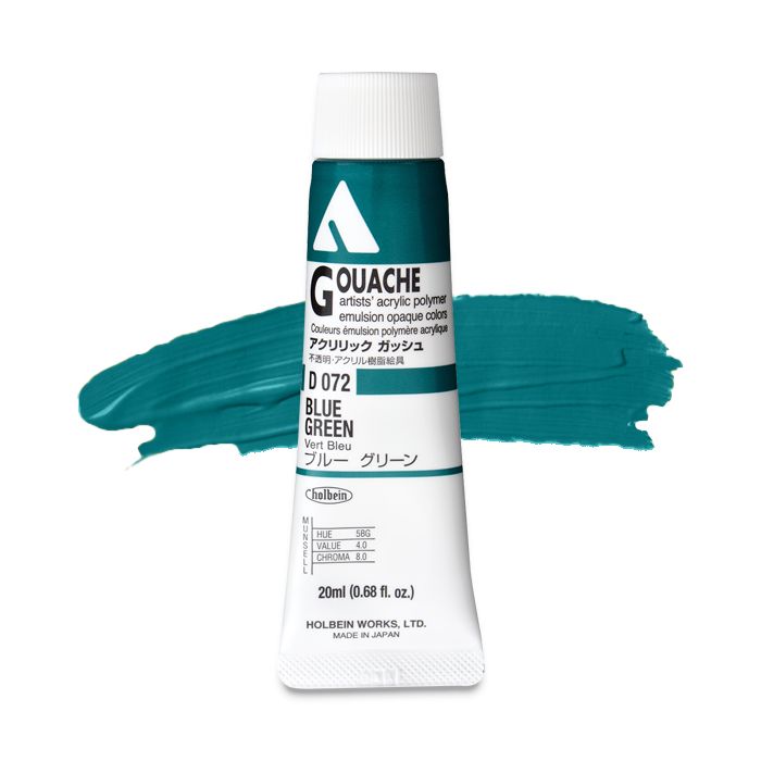 Blue Green D072A (Holbein Acrylic Gouache)