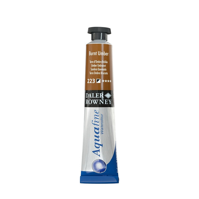 Burnt Umber, 8ml Tube (Daler-Rowney Aquafine Watercolour)