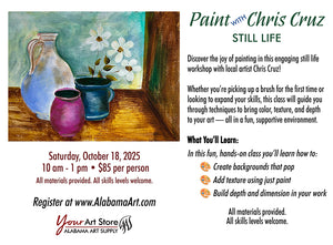 Painting with Chris Cruz - Still Life, October 18, 2025
