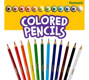 Crayola Colored Pencil Set, Assorted Colors, 12 Count (Crayola)