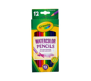 Crayola Watercolor Pencil Set, Assorted Colors, 12 Count (Crayola)