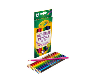 Crayola Watercolor Pencil Set, Assorted Colors, 12 Count (Crayola)