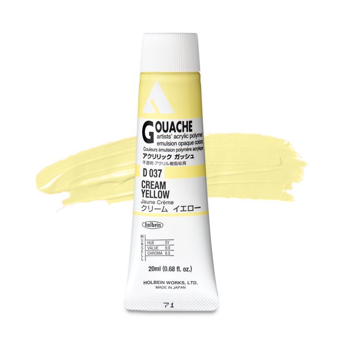 Cream Yellow D037A (Holbein Acrylic Gouache)