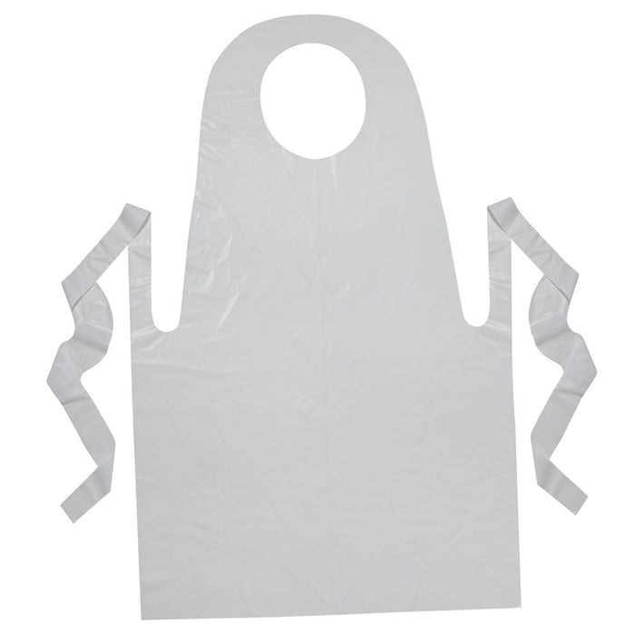 Creativity Street® Plastic Disposable Aprons, White, 24"x35", 100 pcs (Pacon)