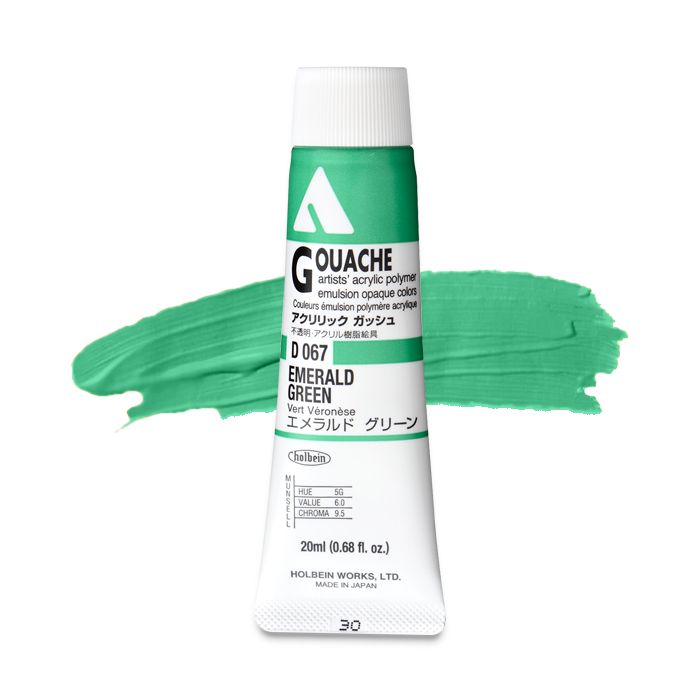 Emerald Green D067A (Holbein Acrylic Gouache)