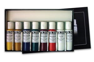 Professional Fluid Acrylic Set of 8 (Golden Fluid Acrylic)