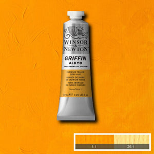 Cadmium Yellow Deep Hue ((Winsor & Newton Griffin Alkyd)