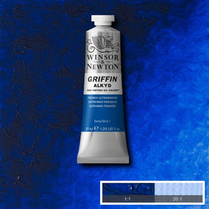 French Ultramarine (Winsor & Newton Griffin Alkyd)