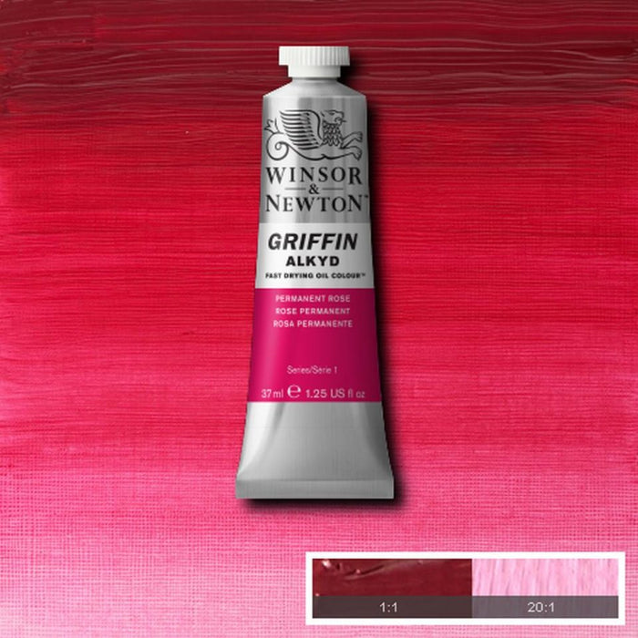Permanent Rose (Winsor & Newton Griffin Alkyd)