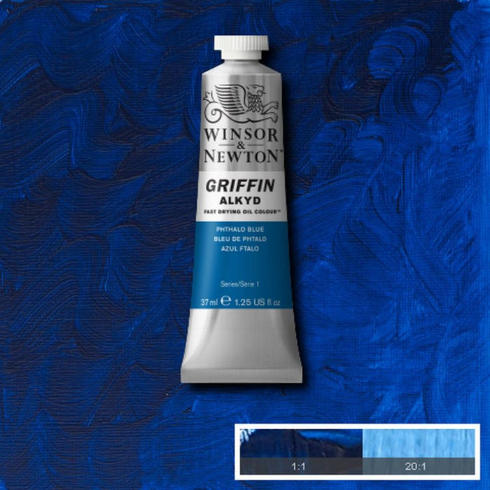 Phthalo Blue (Winsor & Newton Griffin Alkyd)