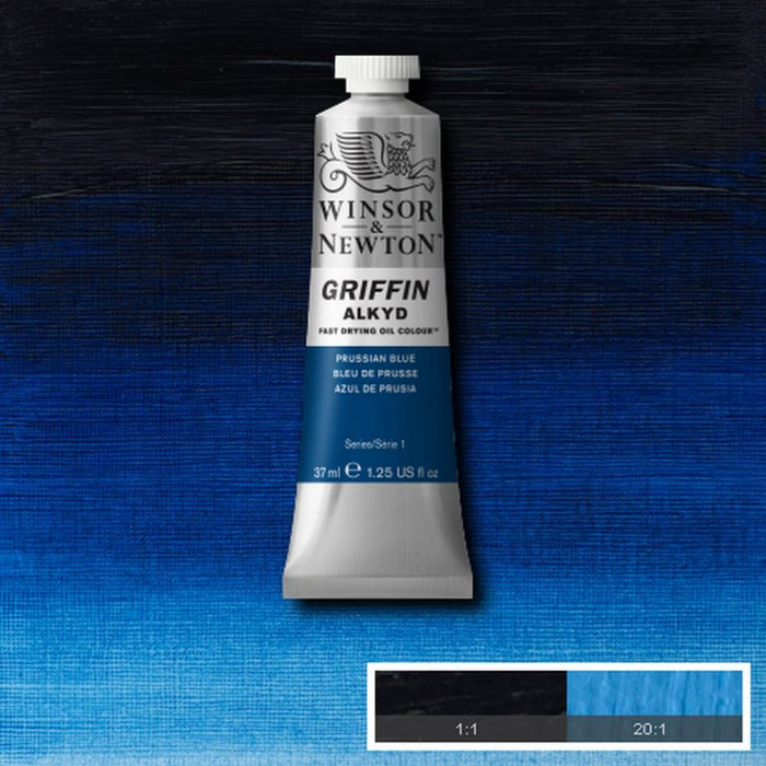 Prussian Blue (Winsor & Newton Griffin Alkyd)