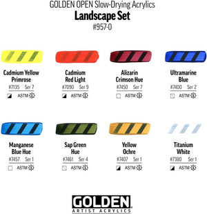 OPEN Acrylic Landscape Set (Golden)