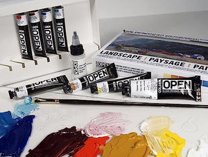 OPEN Acrylic Landscape Set (Golden)