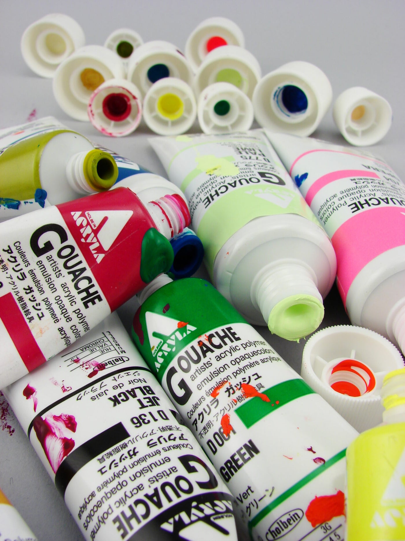 Turner Colour Works Acryl Gouache Artist Acrylics - Soft Formula - 500 ml  Bottle - White 