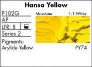 HANSO YELLOW P102G (Grumbacher Pre-Tested Professional Oil)