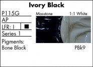 IVORY BLACK P115G (Grumbacher Pre-Tested Professional Oil)