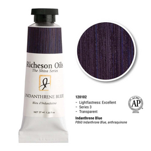 Richeson Oils Indanthrene Blue, 37 ml (Jack Richeson, The Shiva Series)