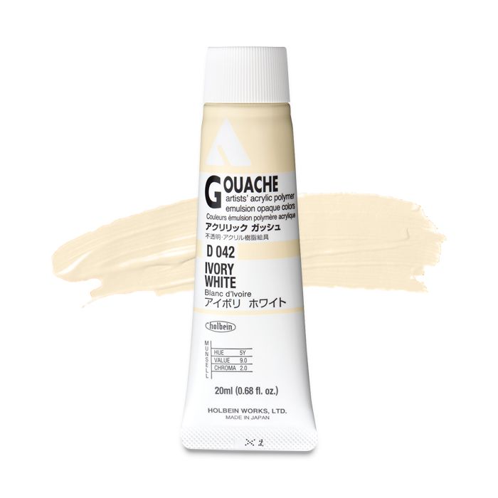 Ivory White D042A (Holbein Acrylic Gouache)