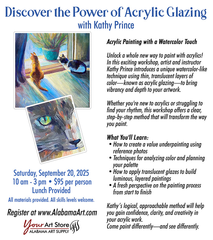 Kathy Prince Workshop: Discover the Power of Acrylic Glazing