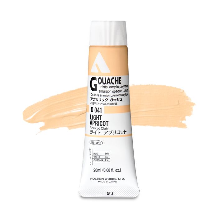 Light Apricot D041A (Holbein Acrylic Gouache)