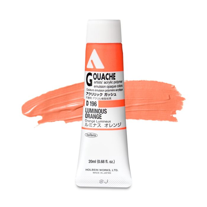 Luminous Orange D196C (Holbein Acrylic Gouache)