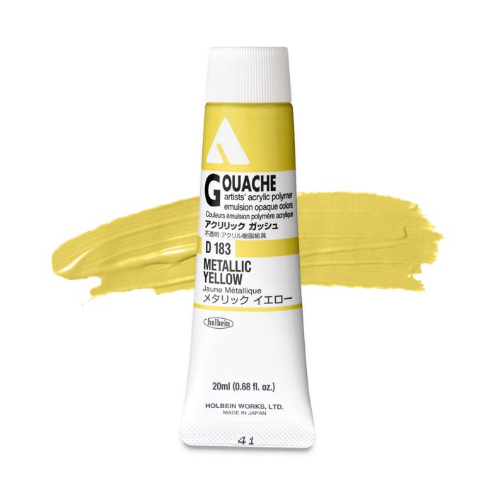 Metallic Yellow D183C (Holbein Acrylic Gouache)