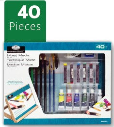 Essentials™ Mixed Media Flat Easel Art Set, 40 Piece (Royal & Langnickel)