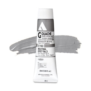 Neutral Grey No.3 D163A (Holbein Acrylic Gouache)