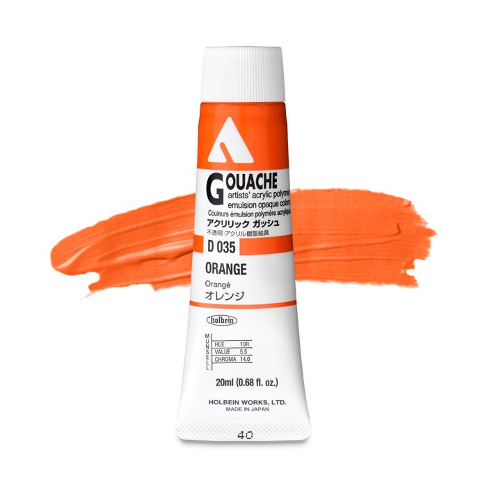 Orange D035A (Holbein Acrylic Gouache)