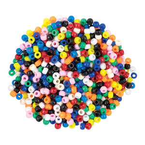 Creativity Street® Pony Beads, Assorted Bright Hues, 1000 Pieces (Pacon)