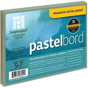 Pastelbord™  1/8th Inch Flat Artist Panel, Various Sizes (Ampersand)