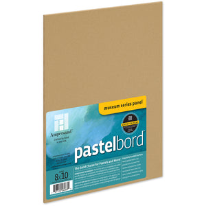 Pastelbord™  1/8th Inch Flat Artist Panel, Various Sizes (Ampersand)