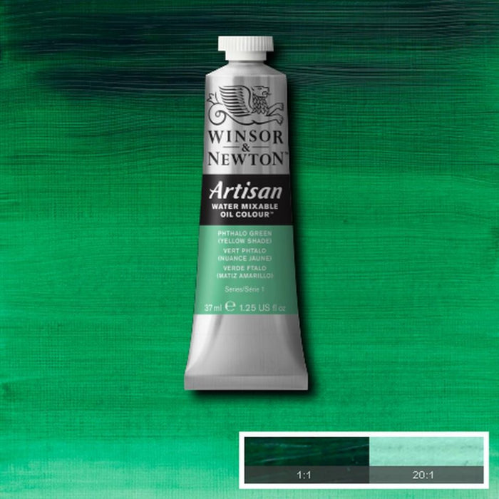 Phthalo Green (Yellow Shade) (Winsor & Newton Artisan Water Mixable Oil)