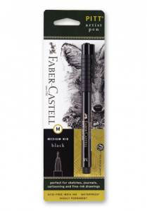 Pitt Artist Pen® Medium, Black (Faber-Castell)