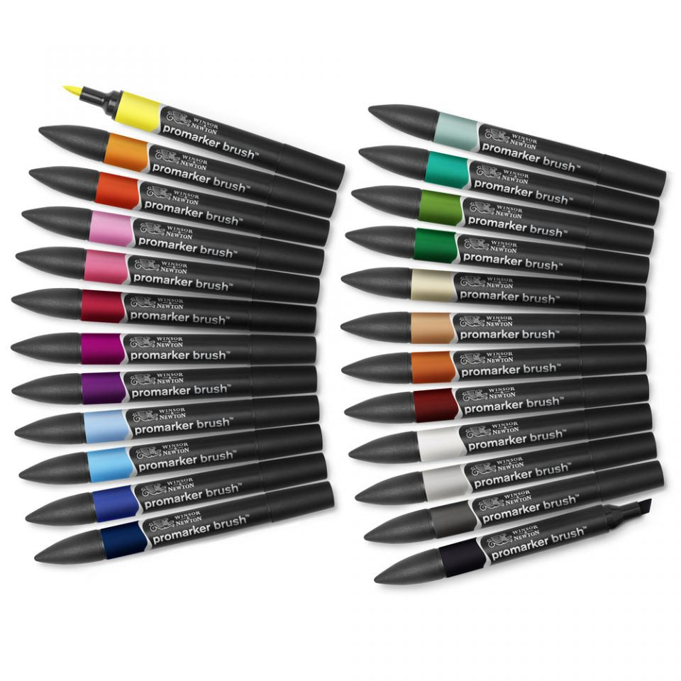 Promarker Brush Student Designer 24 Set (Winsor & Newton) – Alabama Art  Supply