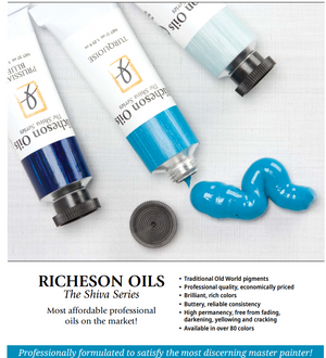 Richeson Oils Ivory Black, 37 ml (Jack Richeson, The Shiva Series)