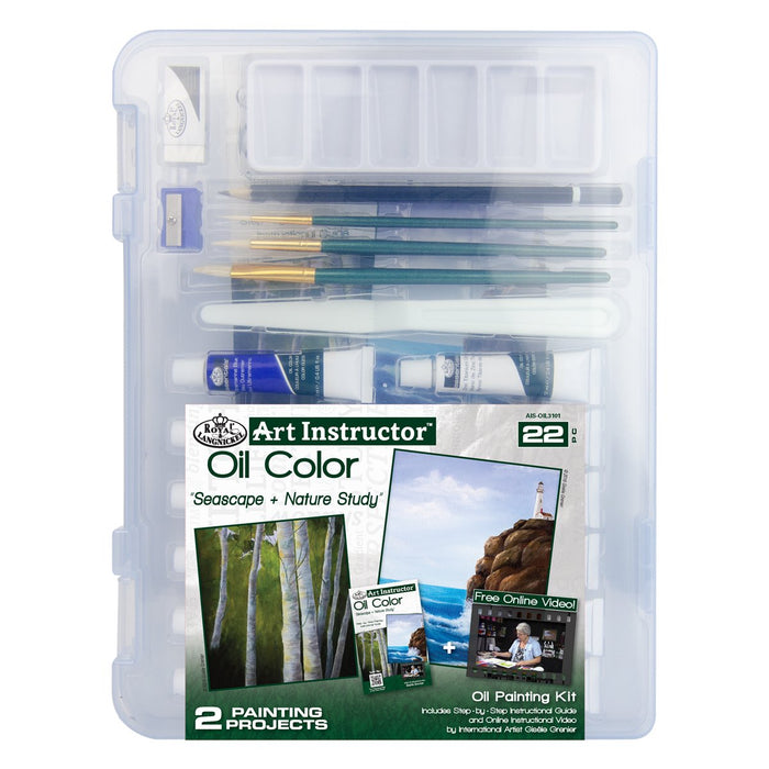 Art Instructor Oil Paint Set, 22 pieces, 9 X 12 (Royal & Langnickel)