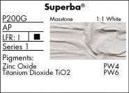 SUPERBA WHITE P200G (Grumbacher Pre-Tested Professional Oil)