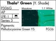THALO GREEN YELLOW SHADE P306G (Grumbacher Pre-Tested Professional Oil)
