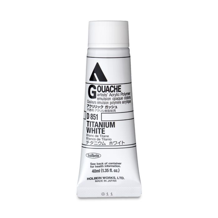 Titanium White D151A (Holbein Acrylic Gouache)