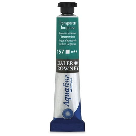 Transparent Turquoise, 8ml Tube (Daler-Rowney Aquafine Watercolour)