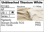 UNBLEACHED TITANIUM WHITE P218G (Grumbacher Pre-Tested Professional Oil)