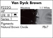 VAN DYCK BROWN P222G (Grumbacher Pre-Tested Professional Oil)