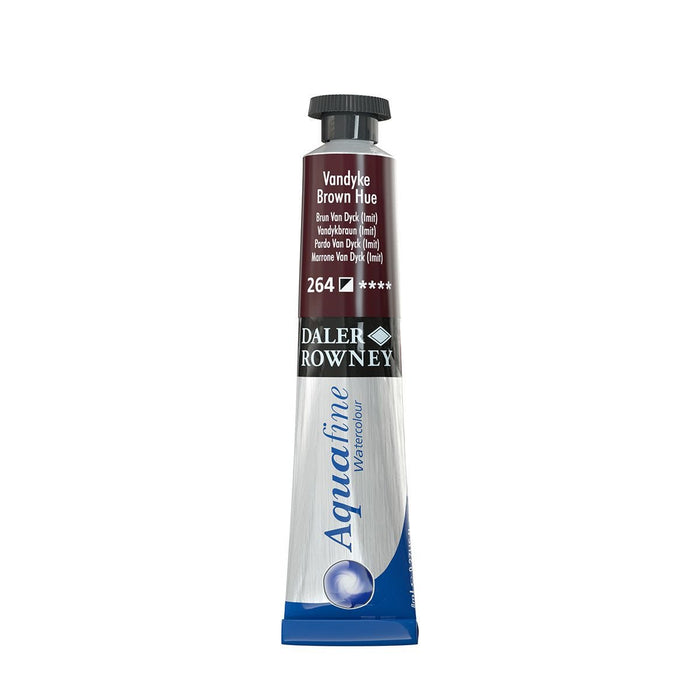 Vandyke Brown Hue, 8ml Tube (Daler-Rowney Aquafine Watercolour)
