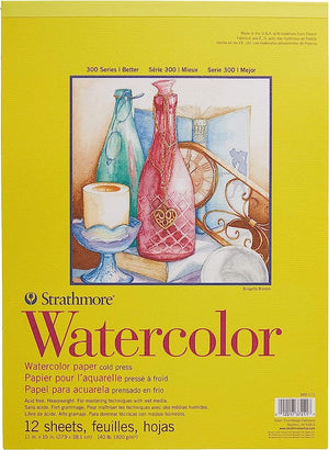 Watercolor Pad, 300 Series Tapebound, 11"x15" (Strathmore)