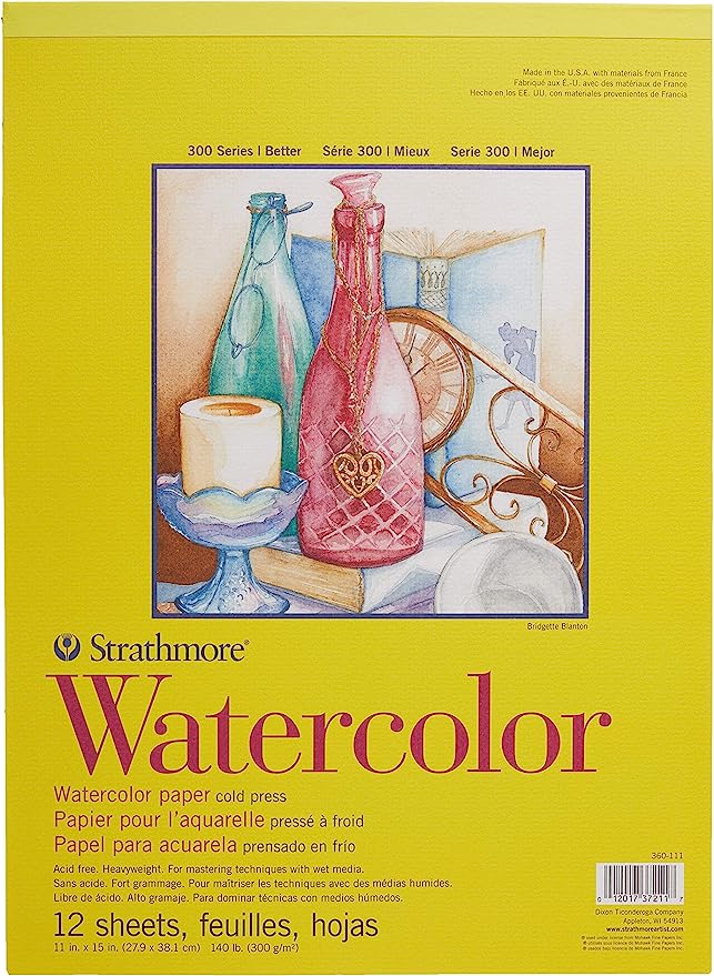 Watercolor Pad, 300 Series Tapebound, 11"x15" (Strathmore)